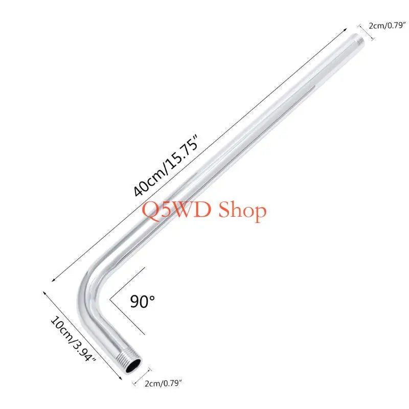G1/2 Stainless Steel Wall Mounted Rainfall Shower Arm Bracket Shower Arm Bracket Axl Q5WD1A60073-50 CN