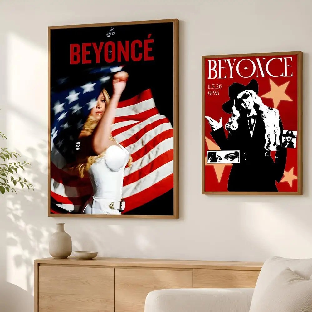 Beyoncé HD Self-Stick Wall Art Poster – Waterproof Home Decor Wall Art Poster Axl