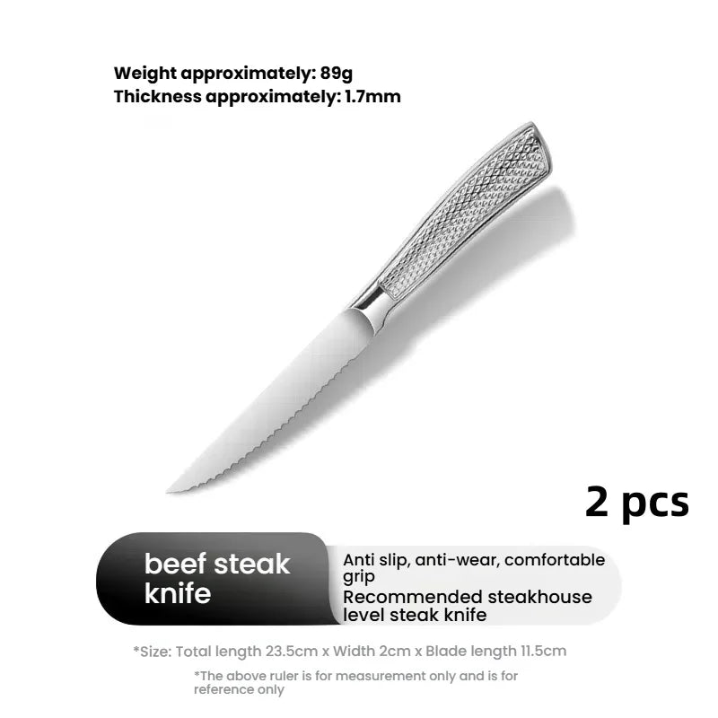 4-Inch Serrated Steak Knife – Mirror Stainless Steel Hollow Handle Steak Knife Axl 2pcs China Mainland
