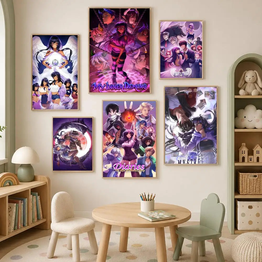 Aphmau Self-Stick HD Wall Art Poster – Waterproof Room Decor Wall Art Poster Axl