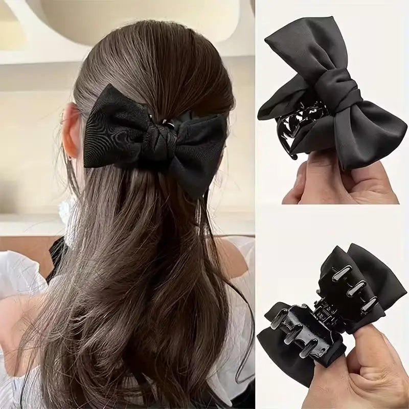 Women's Bow Hair Claw Clip – Elegant Grab Clip for Updos Hair Claw Clip Axl