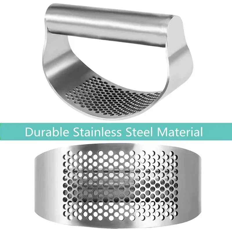 Stainless Steel Garlic Press & Ginger Crusher | Kitchen Tool Garlic Press Axl