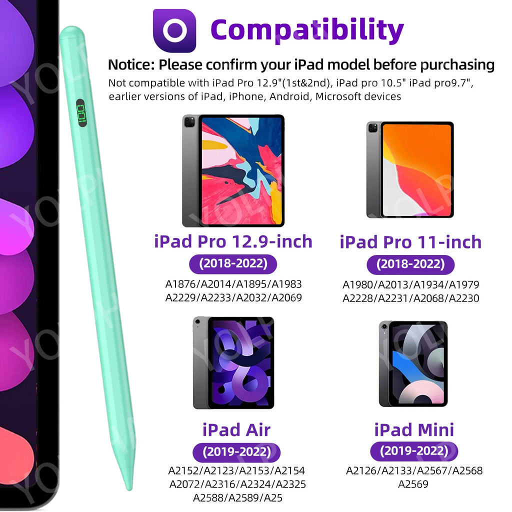 Universal Stylus Pen for iPhone, iPad, Android & Windows Rechargeable Stylus Pen Axl