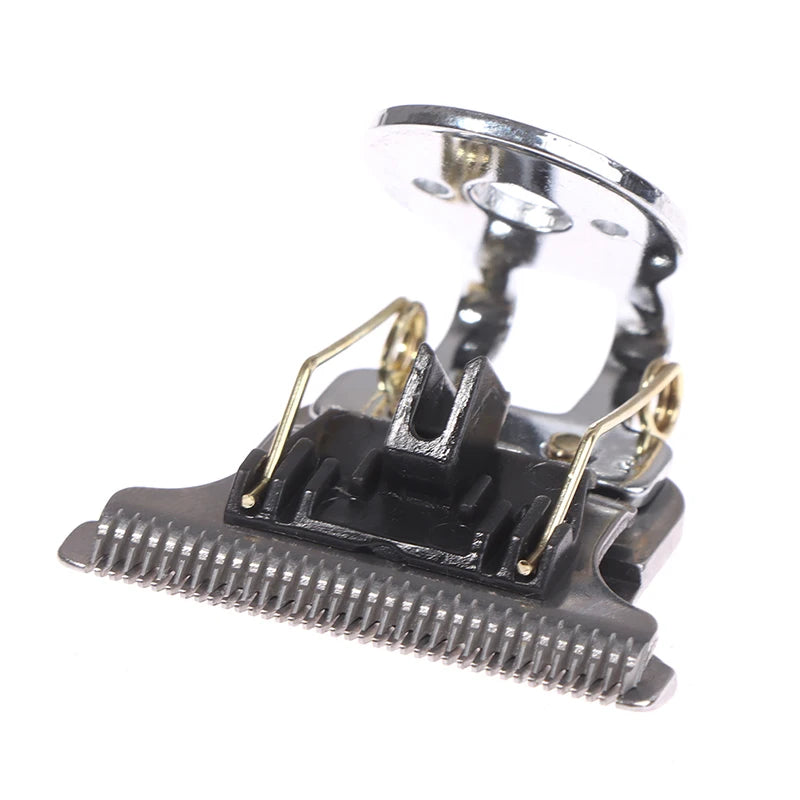 T9 T-Shaped Hair Clipper Replacement Cutter Head with Stand Clipper Replacement Blade Axl Silver