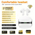 Wireless ANC In-Ear Earbuds with Charging Case | HiFi Stereo Wireless Earbuds Axl WHITE