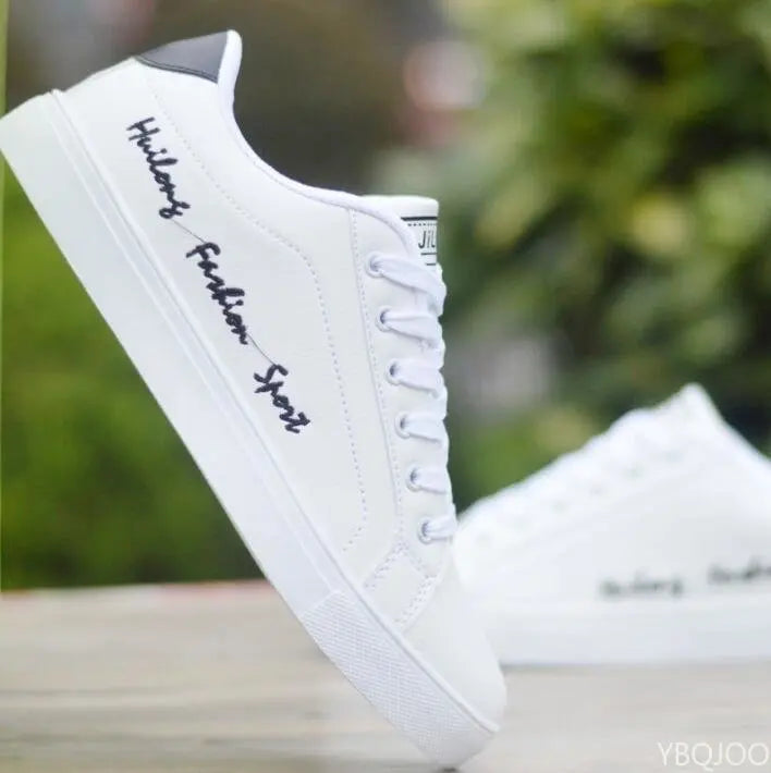 YBQJOO Flat Lace-Up Canvas Sneakers for Men – Sizes 34–47 Flat Canvas Sneakers Axl