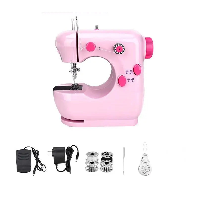 Portable Mini Electric Sewing Machine for Beginners – DIY Mini Sewing Machine Axl C