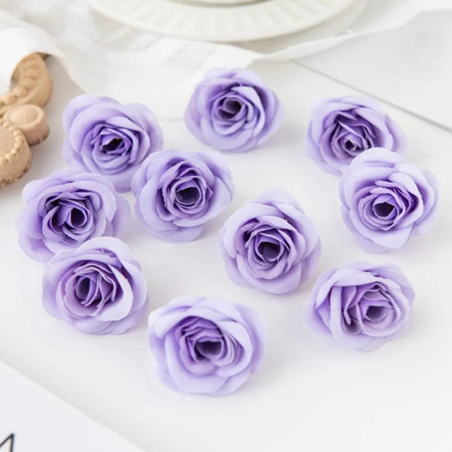 Silk Artificial Rose Heads 5/10Pcs – Wedding & Home Décor Artificial Silk Flowers Axl Color 1 5pcs