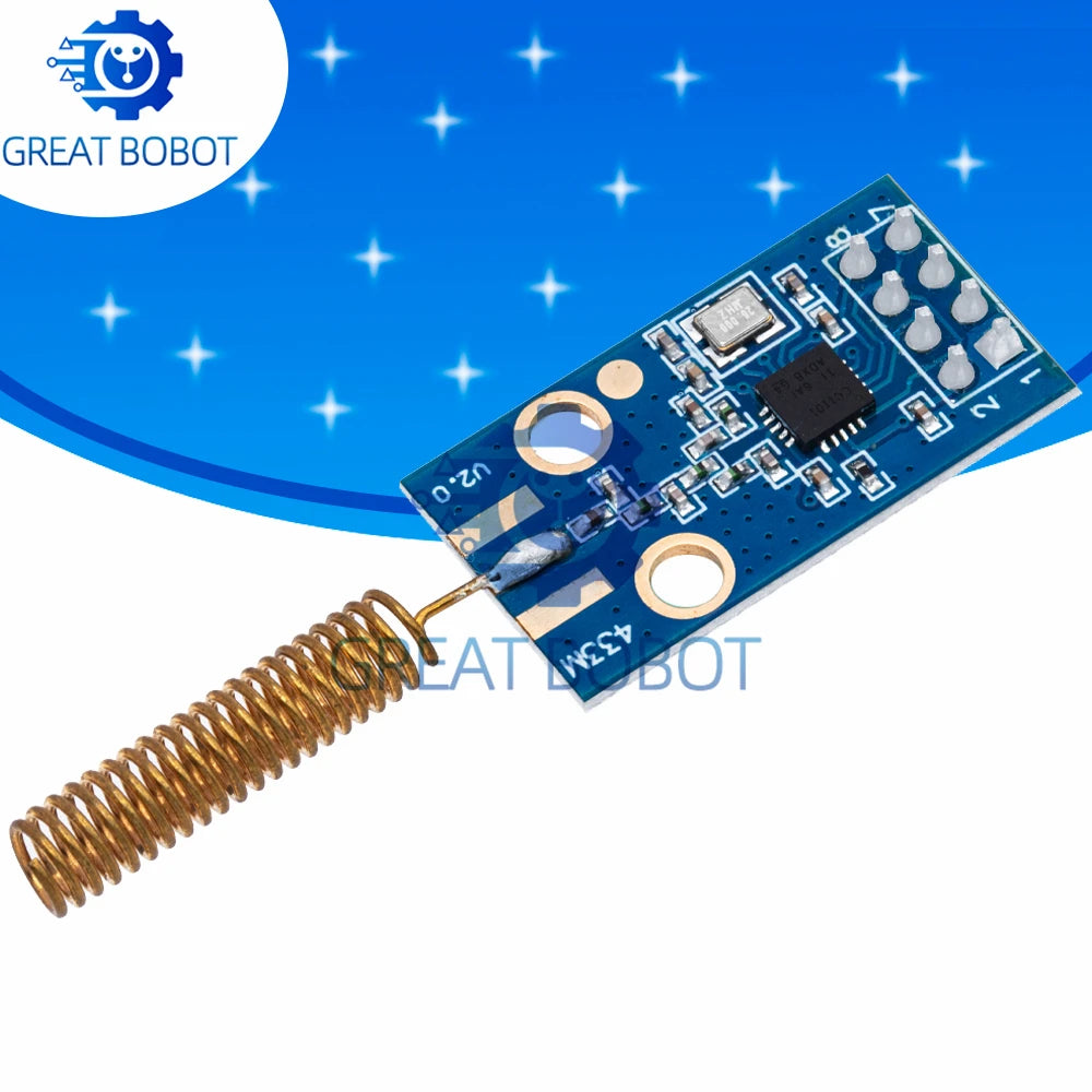 CC1101 433MHz Wireless Transceiver Module – OOK ASK MSK RF Board RF Transceiver Module Axl Default Title