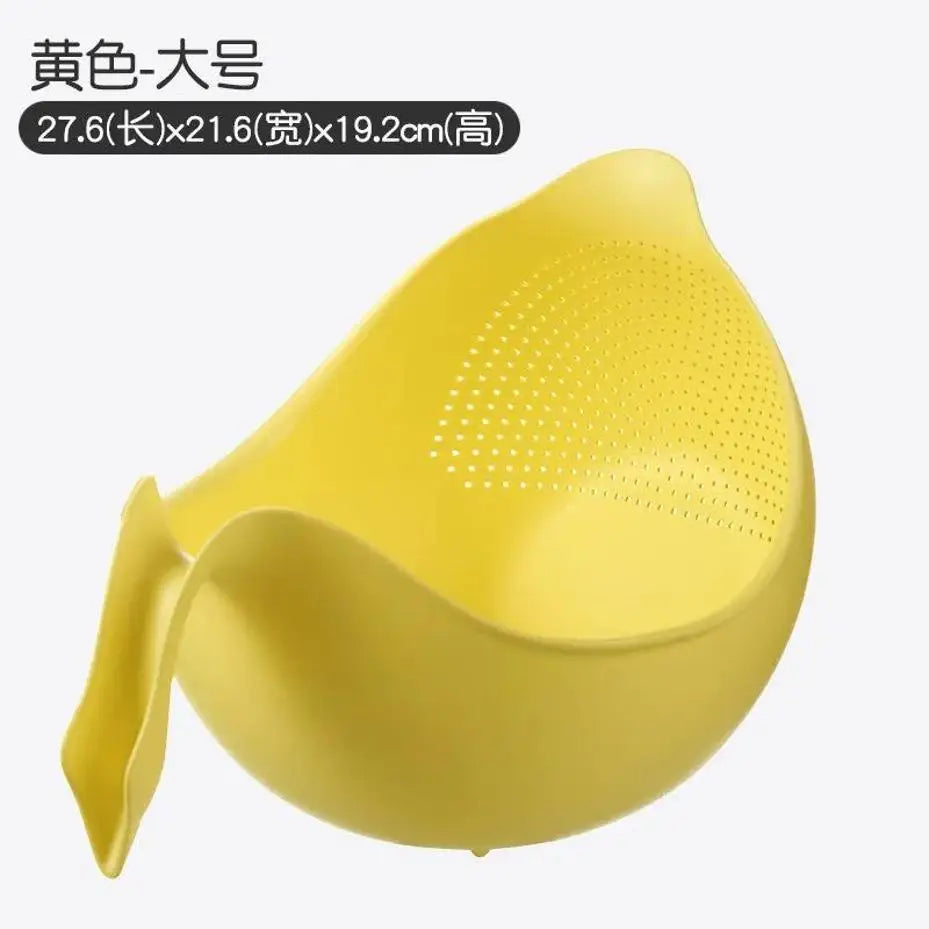 Kitchen Drain Basket – Rice Washing & Vegetable Strainer Kitchen Strainer Basket Axl