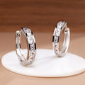 925 Sterling Silver Zircon Circle Stud Earrings | Gift for Her Stud Earrings Axl A