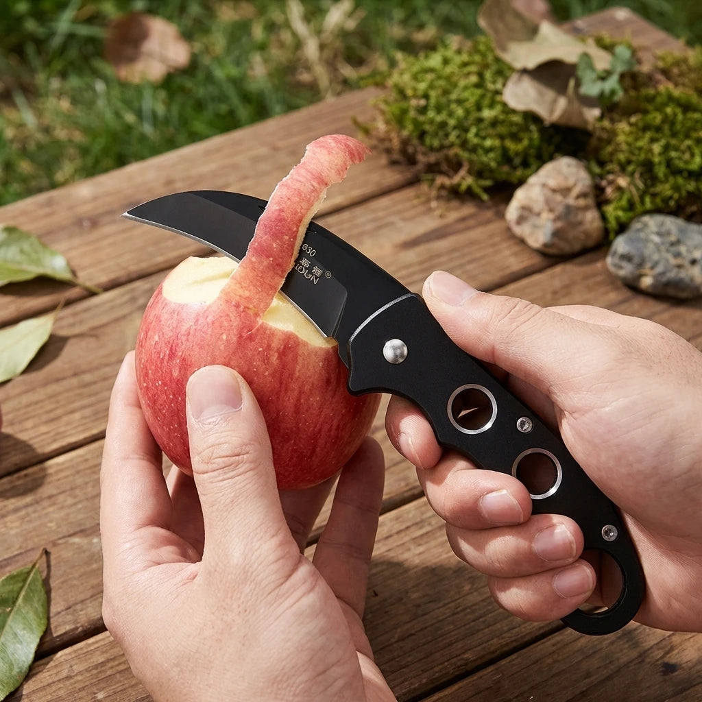 YRIDEFE Folding Pocket Knife – Stainless Steel EDC Camping Blade Folding Pocket Knife Axl