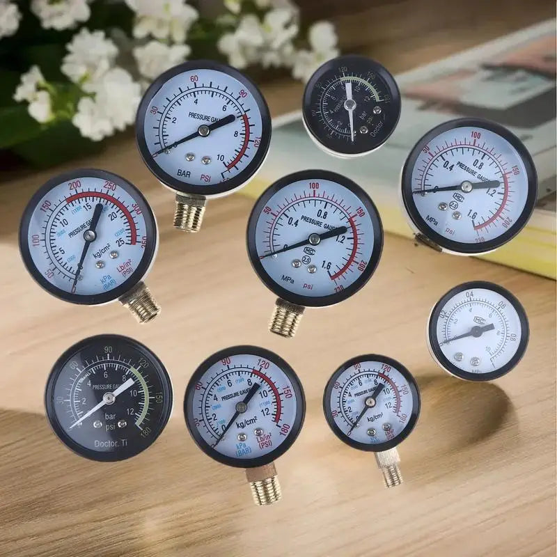 Air Compressor Pressure Gauge 0-10/0-12/0-25 Bar | DIY Tool Pressure Gauge Axl