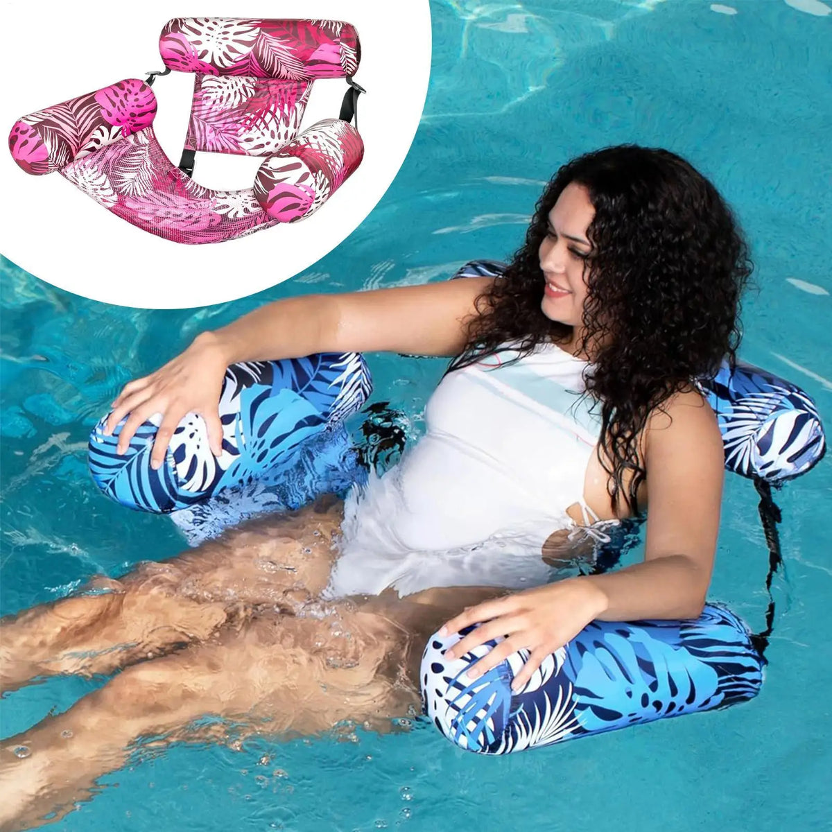 Inflatable Floating Lounger – Adult Pool Float Chair for Beach Inflatable Pool Float Axl
