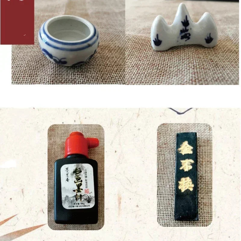 Chinese Calligraphy Four Treasures Set – Beginner Art Kit Calligraphy Art Kit Axl