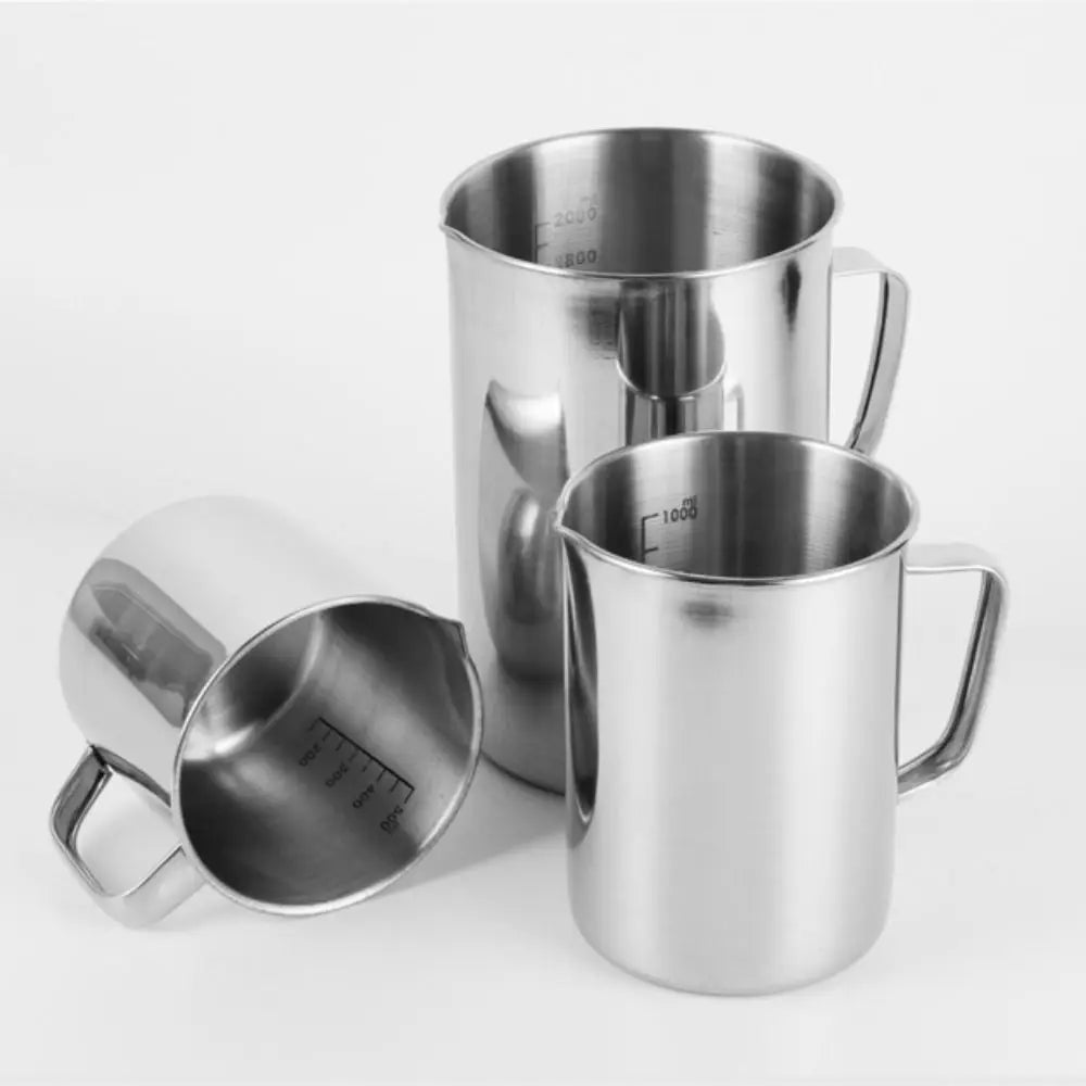Stainless Steel Measuring Cup 500ml 1000ml 2000ml Graduated Measuring Cup Axl