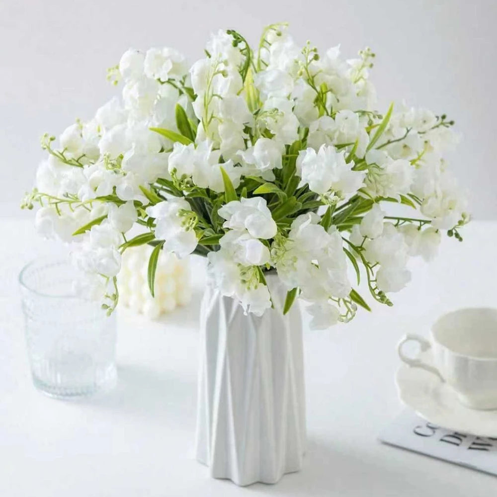 Artificial Canterbury Bell Flowers Set 5/10 Pcs – Home & Wedding Artificial Flowers Axl