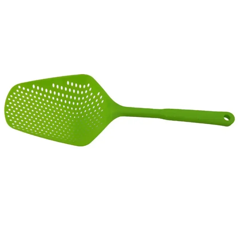 Large Kitchen Strainer Funnel with Spatula – Food & Water Filter Kitchen Strainer Funnel Axl Green