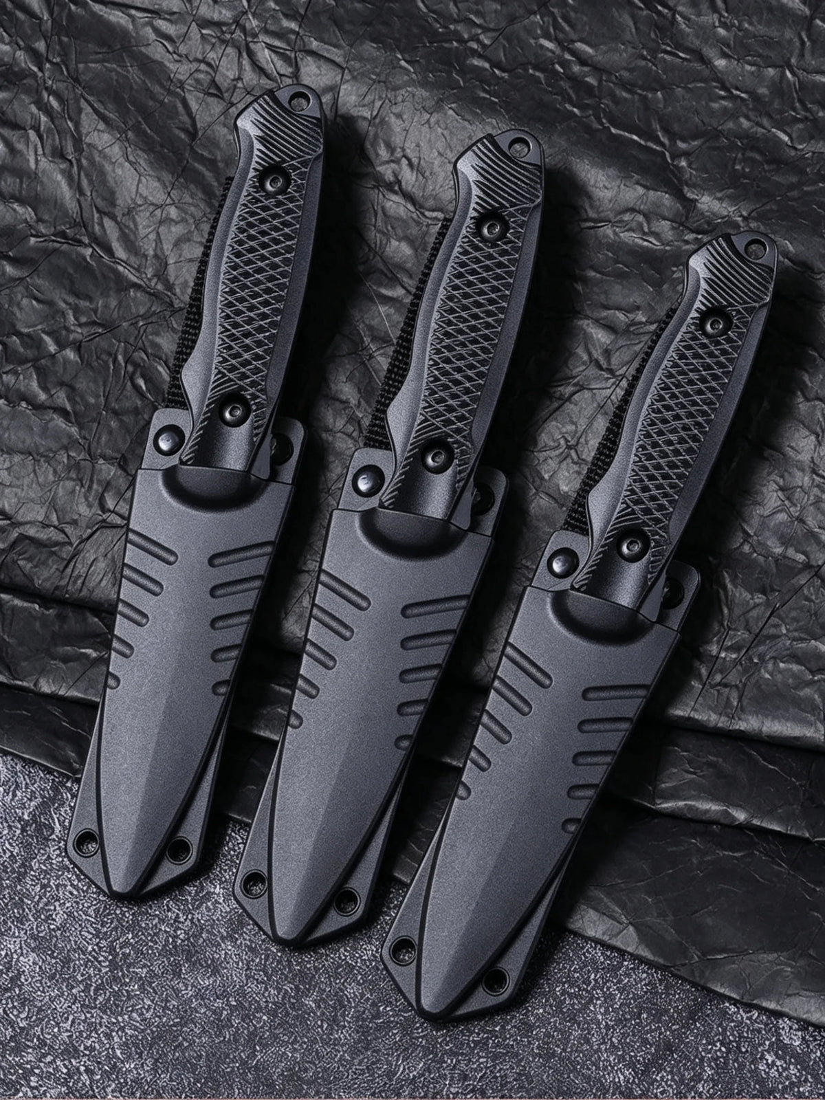 SHENJIU Black Blade Multi-Function Stainless Steel Kitchen Knife Kitchen Knife Axl 3pcs