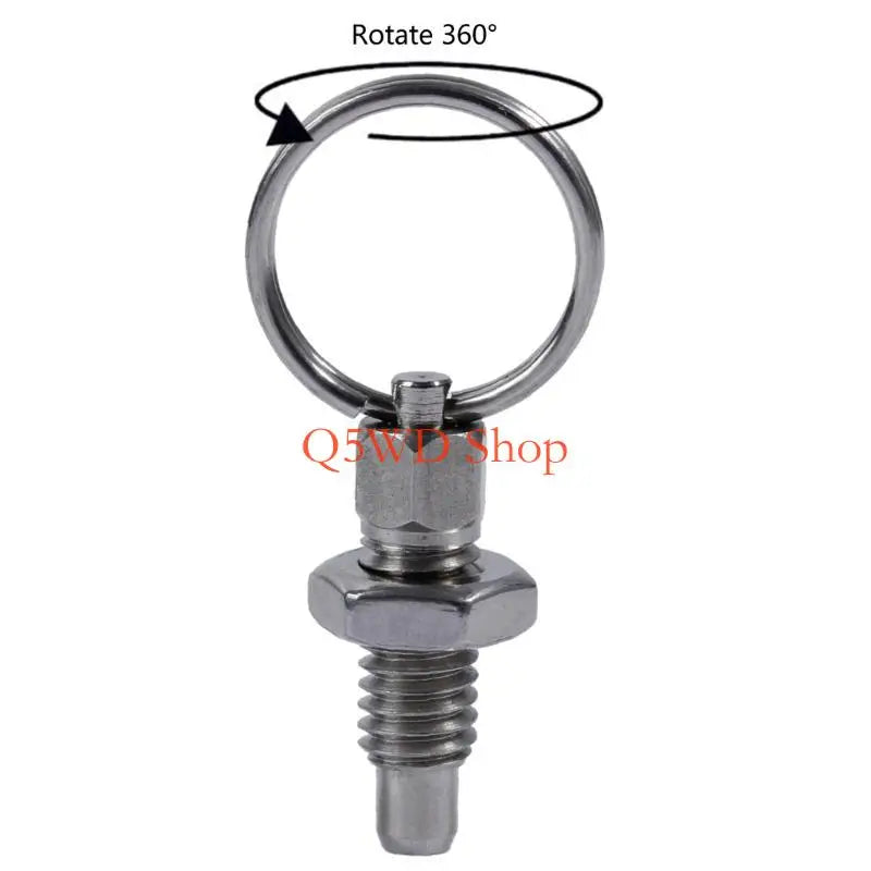4-Pack Stainless Steel Pull Ring Indexing Plunger Knob Pin Set Indexing Plunger Set Axl