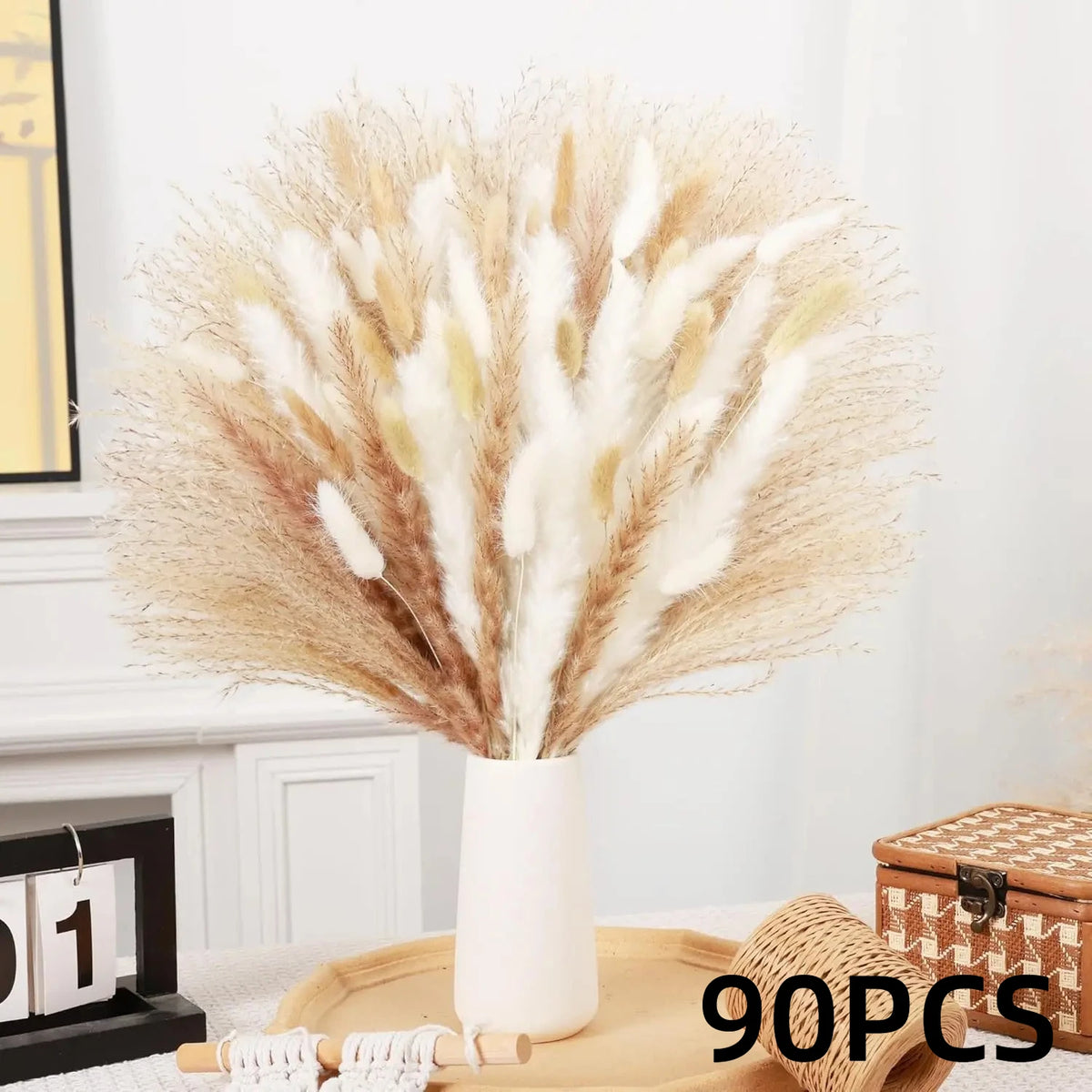 Dried Palm Leaf Bouquet – Wedding & Home Décor Flowers Dried Flower Bouquet Axl D