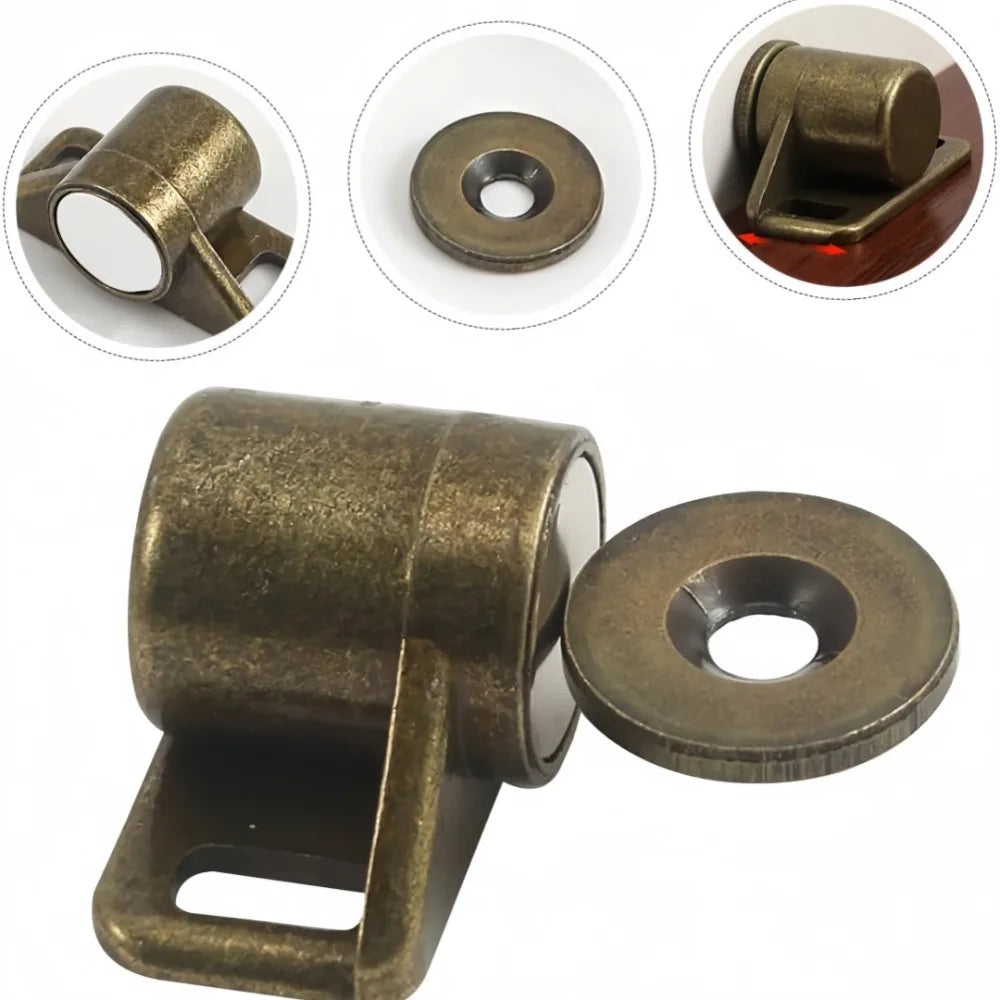 Magnetic Cabinet Door Catch – Antique Zinc Alloy Spring Latch Magnetic Cabinet Latch Axl