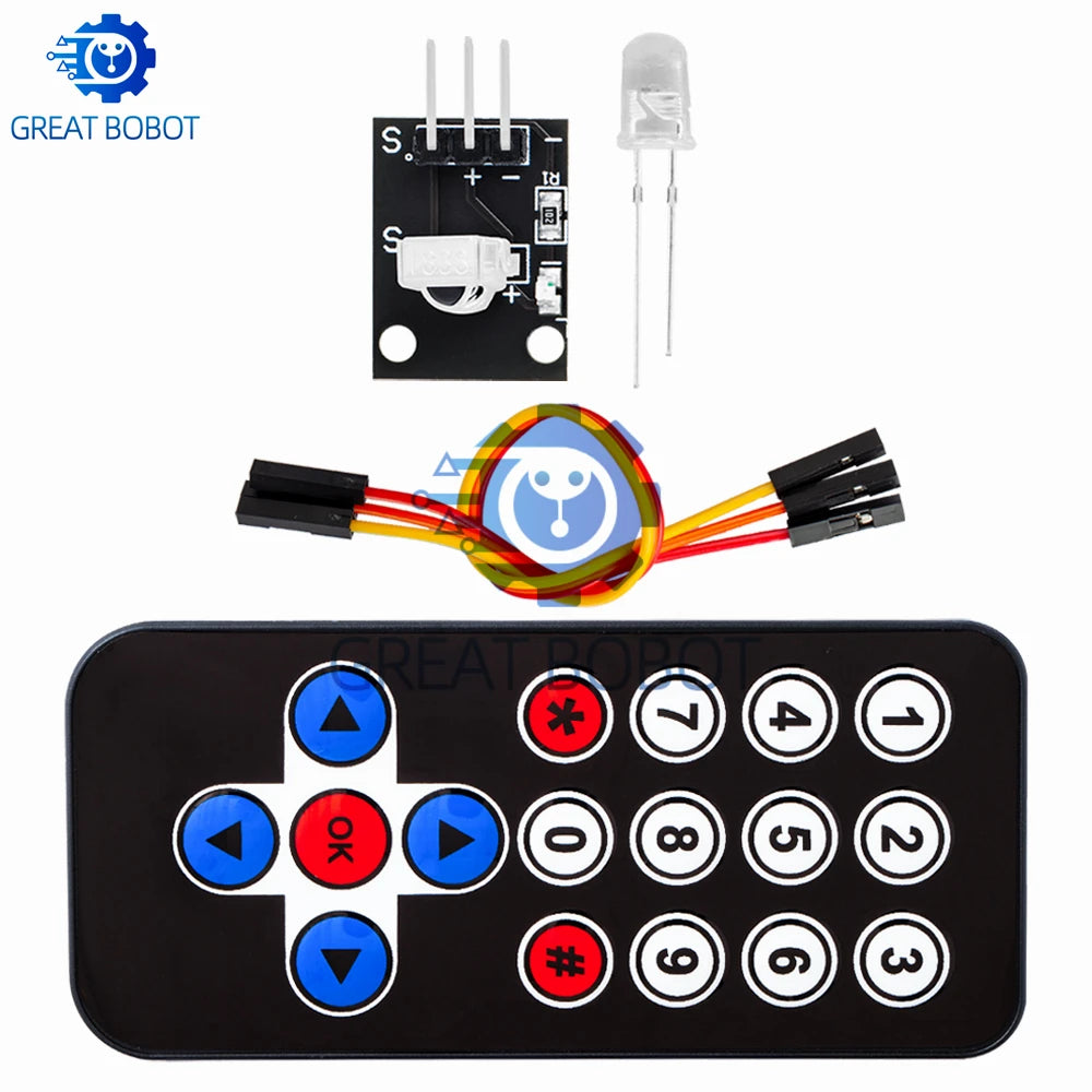 HX1838 IR Remote Control Module Kit for Arduino & Raspberry Pi IR Receiver Module Axl
