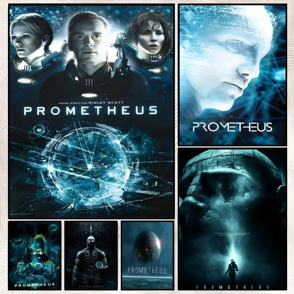 Prometheus Movie Poster Self-Stick HD PVC Waterproof Wall Art Wall Art Poster Axl