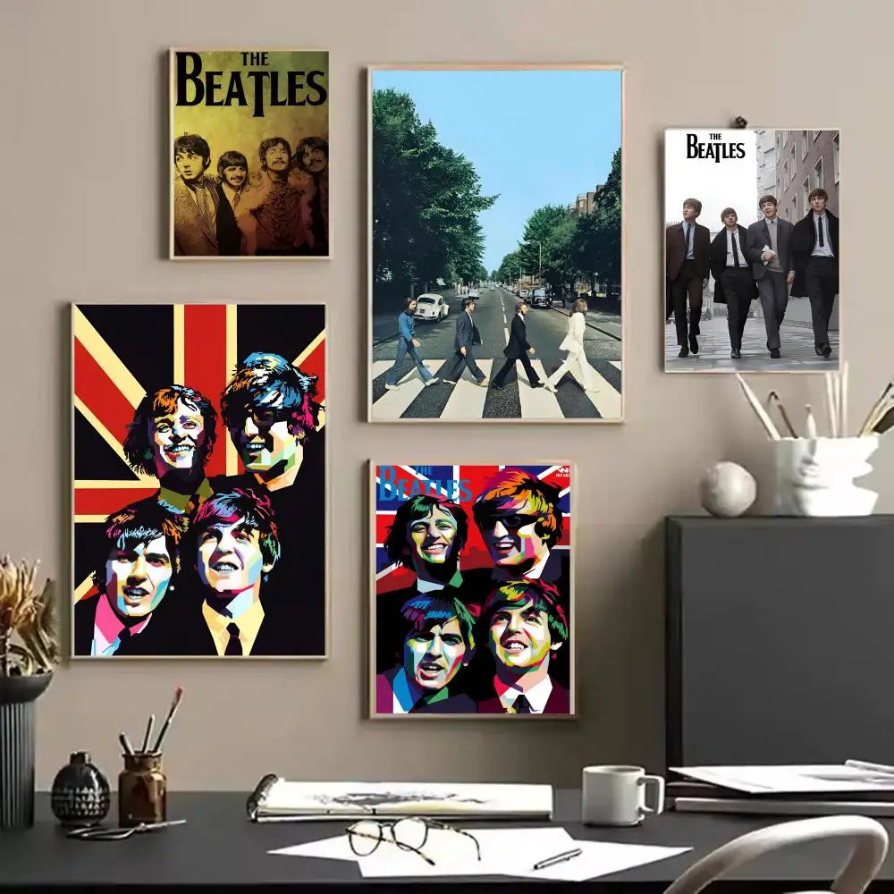 Beatles Canvas Wall Art – Unframed Music Poster Print Canvas Wall Art Axl