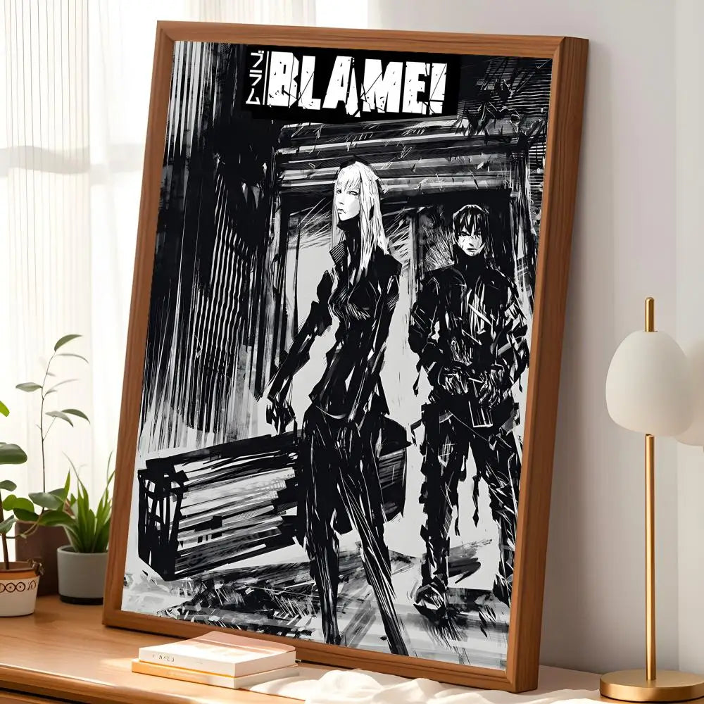 BLAME! Manga Self-Stick HD Wall Art Poster – Waterproof Decor Wall Art Poster Axl