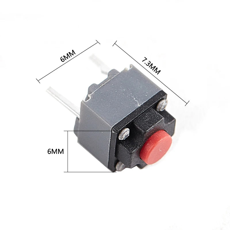 Kailh 10Pcs Silent Micro Switch 6x6x7.3mm Wireless Mouse DIY Silent Micro Switch Axl