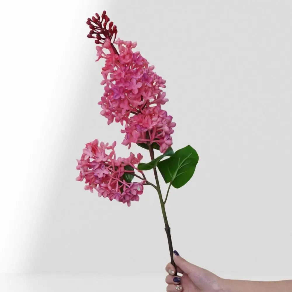75cm Artificial Silicone Lilac Flower Bouquet – Pink & Purple Artificial Flower Bouquet Axl