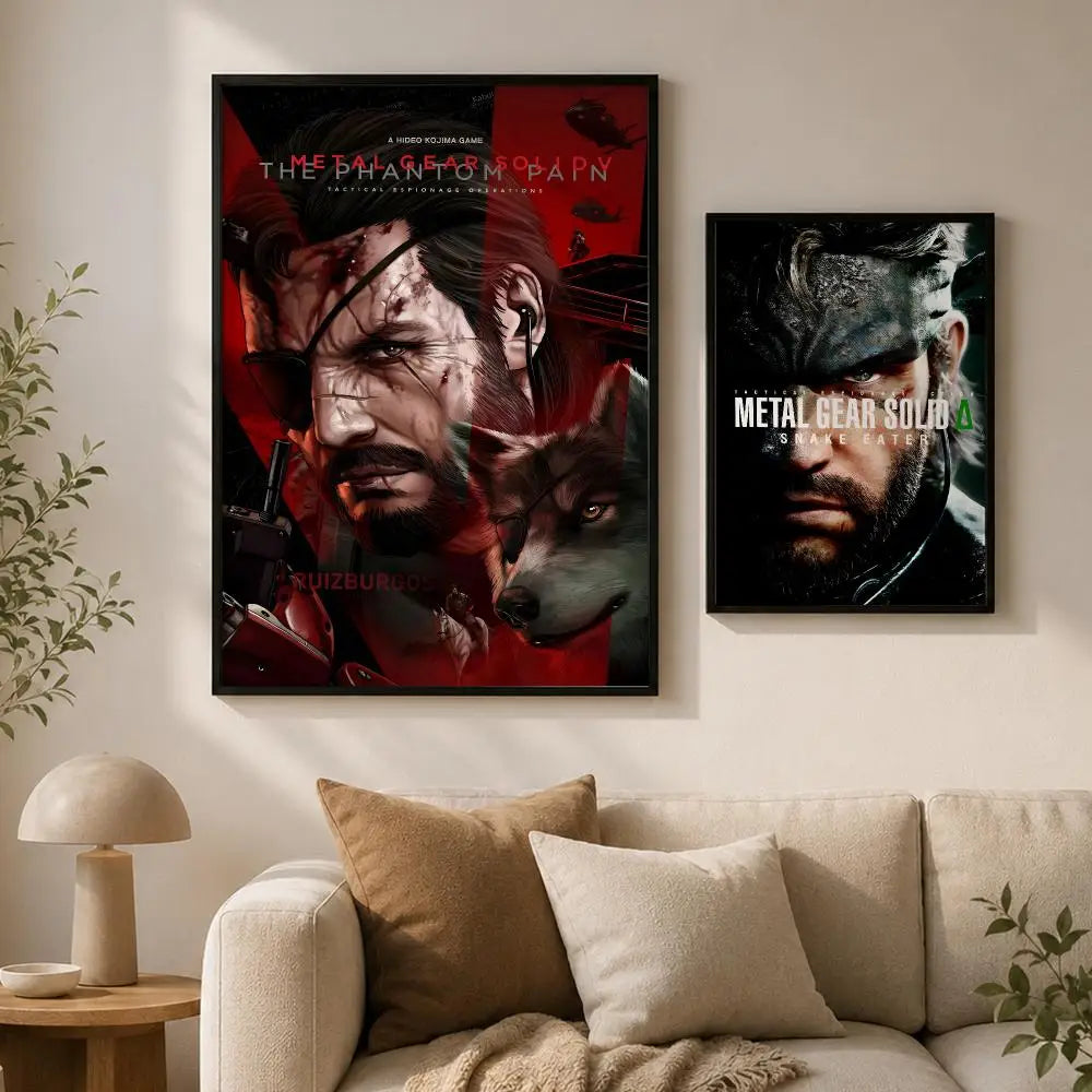 Metal Gear Game Poster – Self-Adhesive HD Wall Art Decor Game Wall Poster Axl