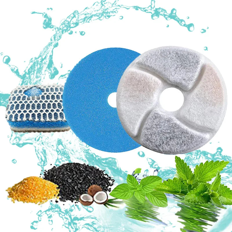 KEMORELA Cat Fountain Carbon Replacement Filters – 4/12 Pack Pet Fountain Filter Axl