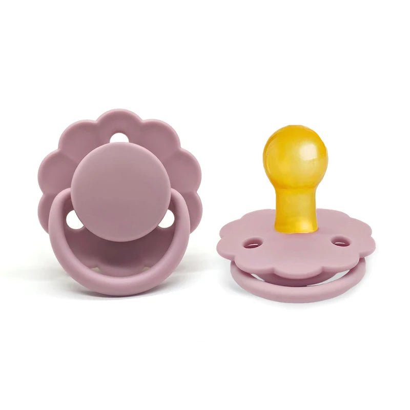 Natural Rubber Round Head Baby Pacifier | Ages 0–36 Months Baby Pacifier Axl Dark pink