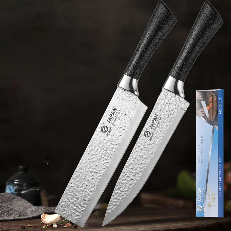 Japanese Forged Stainless Steel Chef Knife – 18.7cm Blade Chef Knife Axl 2pcs