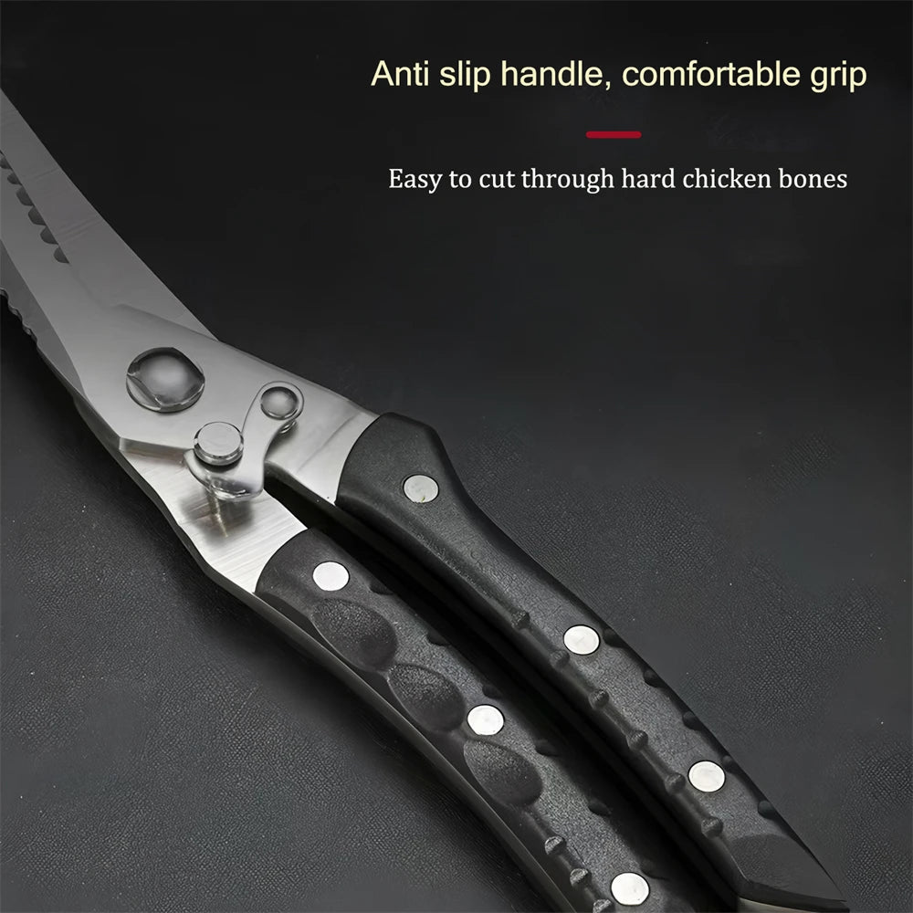 Stainless Steel Kitchen Scissors – Meat, BBQ & Food Shears Kitchen Shears Axl