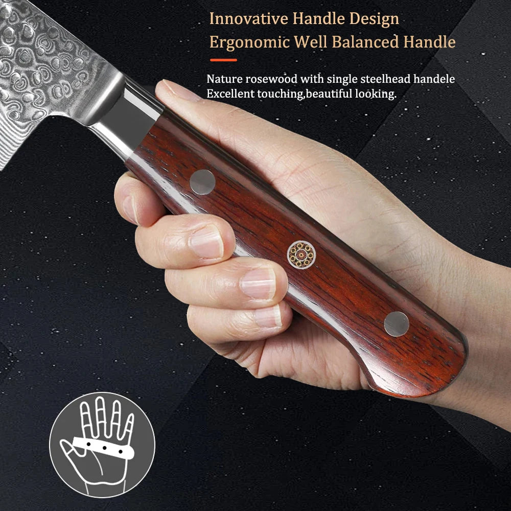 Professional Chef Knife – Non-Slip Handle Stainless Steel 21cm Kitchen Chef Knife Axl