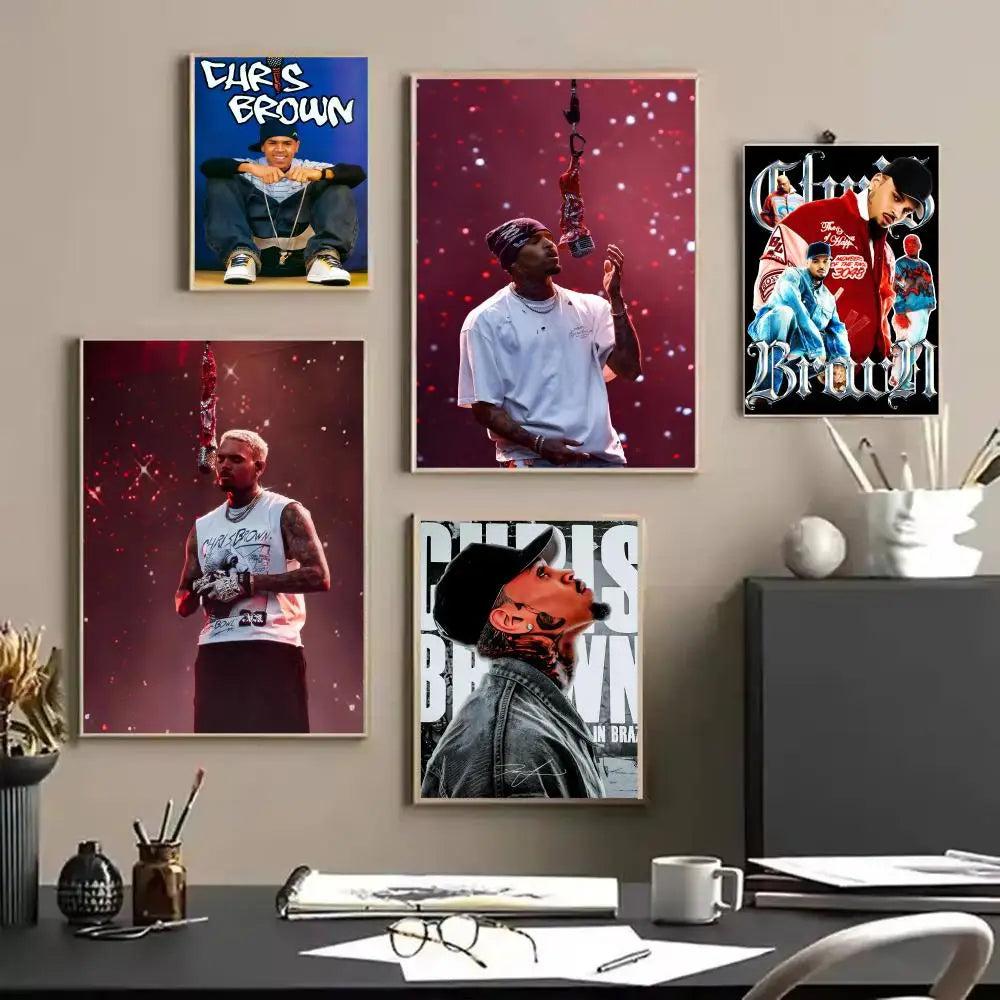 Chris Brown Canvas Wall Art Poster – Unframed Home Décor Canvas Wall Art Axl