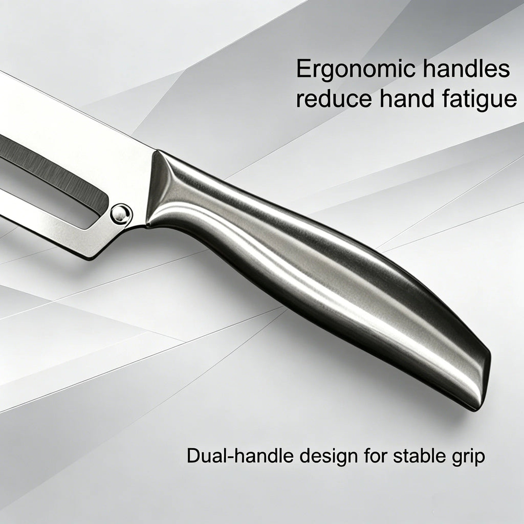 Heavy-Duty Stainless Steel Peeler – Pineapple, Sugarcane & Veg Kitchen Peeler Tool Axl