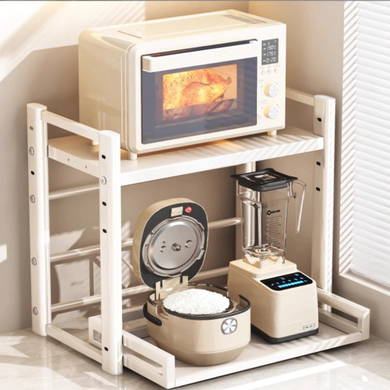 Expandable Kitchen Countertop Rack – Stainless Steel Organizer Kitchen Storage Rack Axl