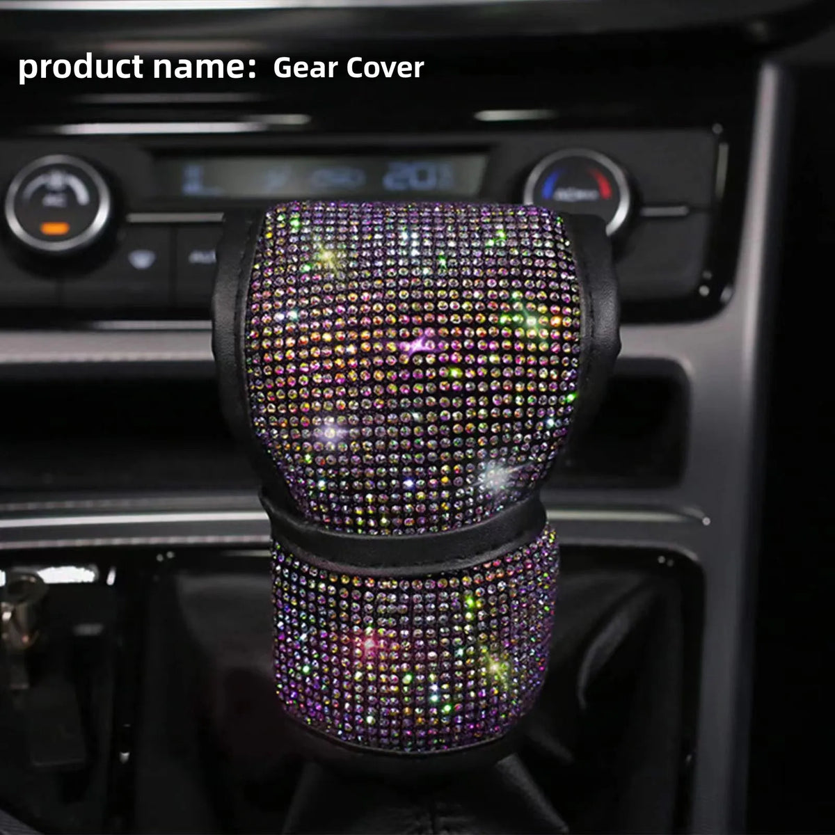 Bling Rhinestone Car Gear Shift Cover – Universal Fit Gear Shift Cover Axl colored