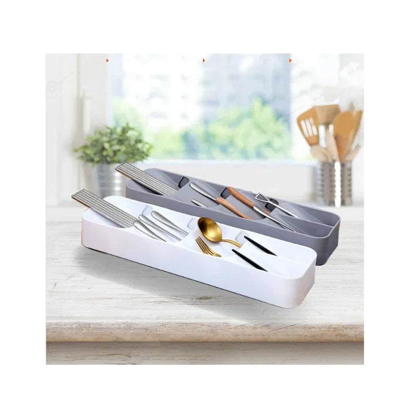 Cutlery Drawer Organizer – Knife Fork & Spoon Divider Box Cutlery Drawer Organizer Axl