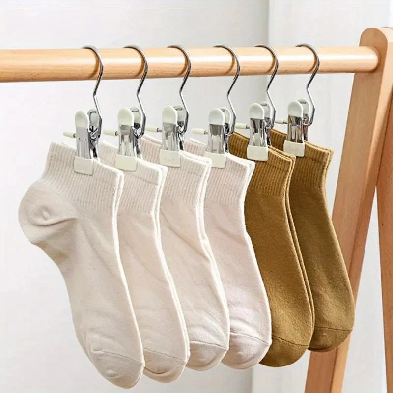 Portable Laundry Rack with Hooks & Clothes Clips | Organizer Laundry Drying Rack Axl