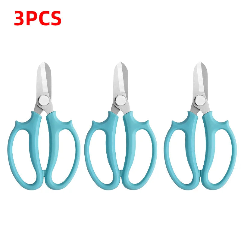 Professional Garden Pruning Shears – Flower & Fruit Scissors Garden Pruning Shears Axl Blue 3pcs