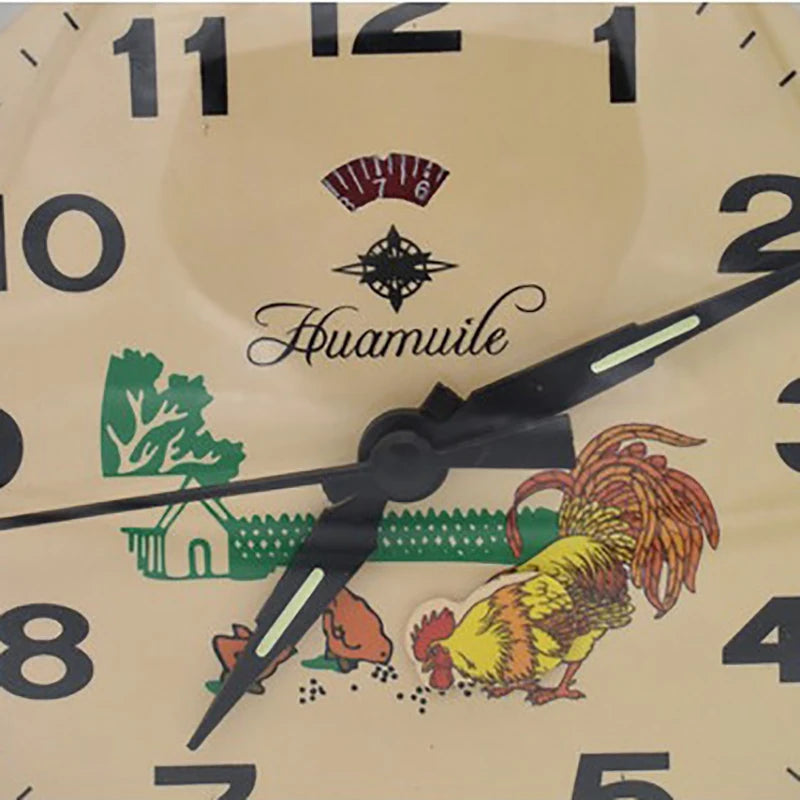 Retro Mechanical Alarm Clock – Metal Desk Clock with Chicken Mechanical Alarm Clock Axl