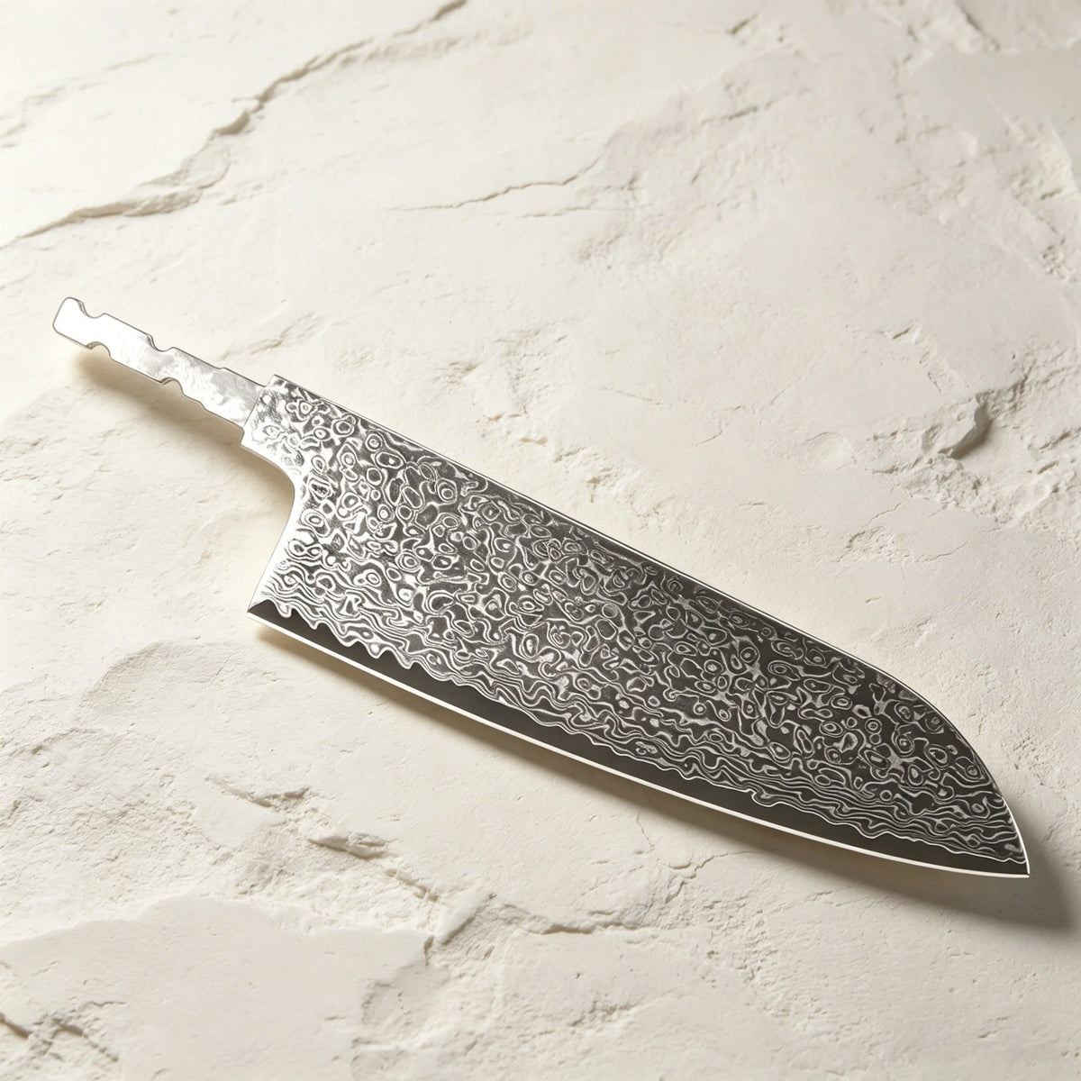 Damascus Steel Blank Blade Set – DIY Knife Making 1/3 Pcs Knife Making Blank Axl Santoku Blade