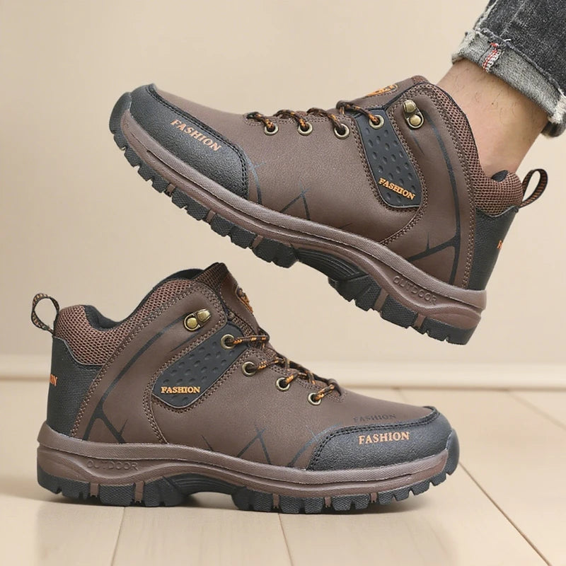 ZULIWAGN Men's Snake Print PU Leather Casual Walking Shoes Men's Casual Shoes Axl Brown 45