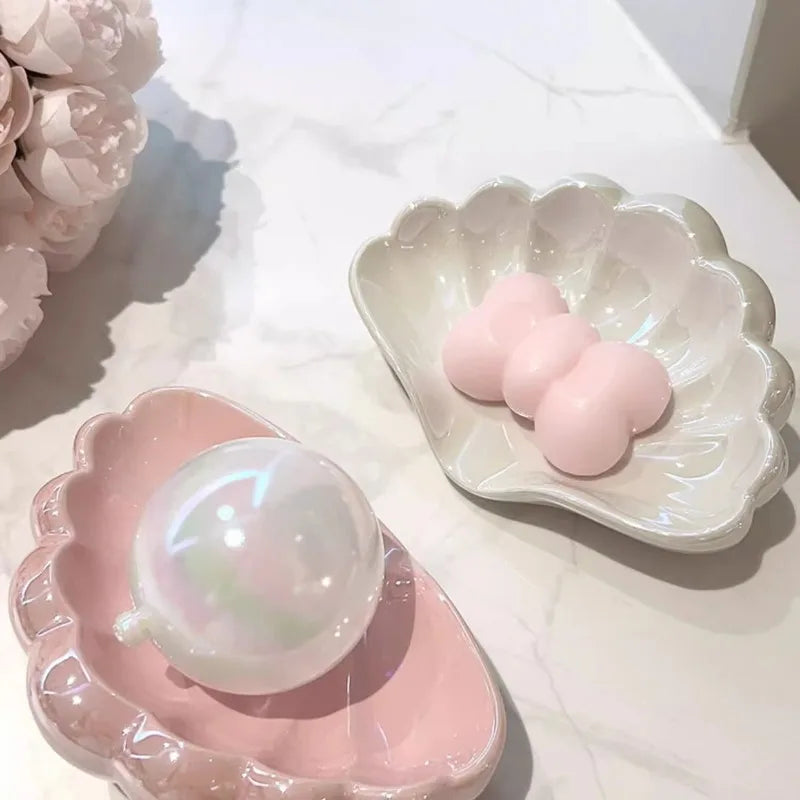 No-Drill Soap Dish with Auto Drainage – Modern Plastic Soap Box Soap Dish Axl