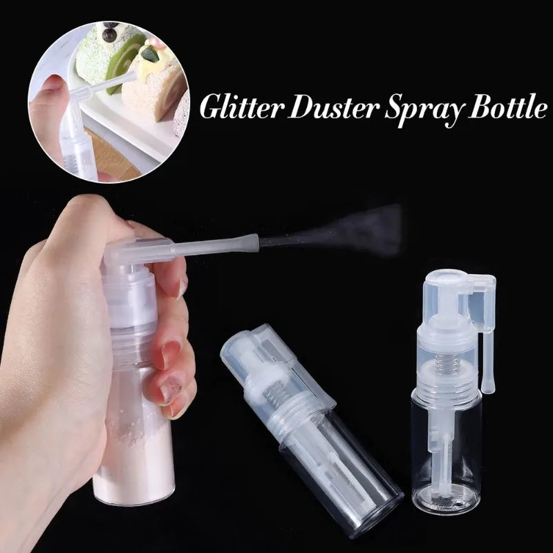 Powder Spray Bottle for Cake Decoration – 14ml & 50ml Baking Powder Sprayer Axl